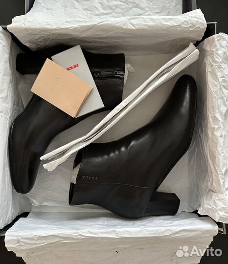 Полусапожки женские натуральная кожа Prada