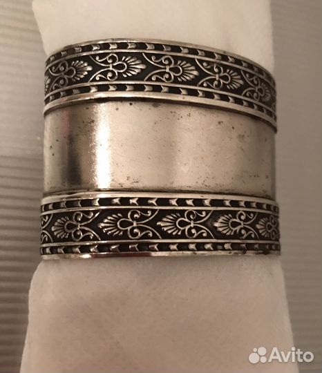 Кольцо для салфетки. Серебро 84 пробы