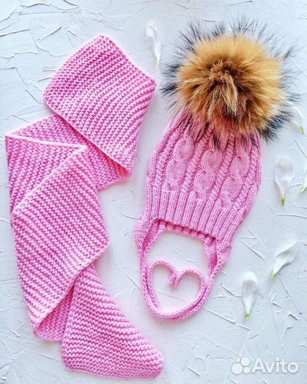 Комплект: шапка и шарф