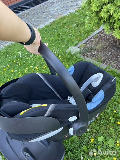 Автолюлька автокресло cybex aton m с базой isofix