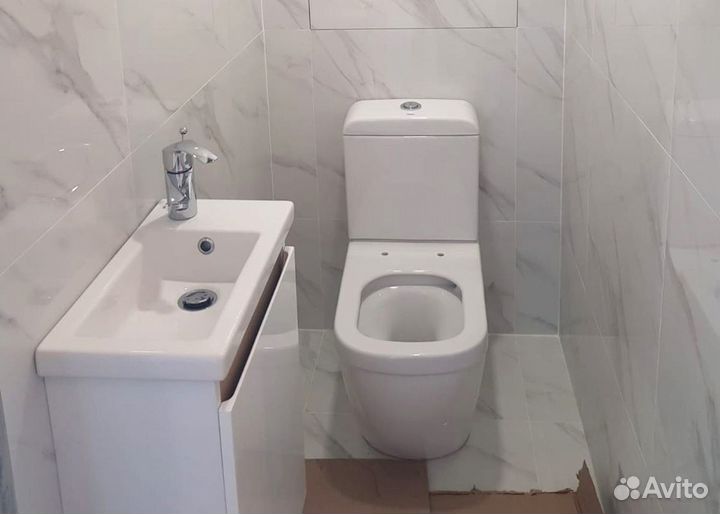 Ремонт установка унитаза. Сантехник Мытищи