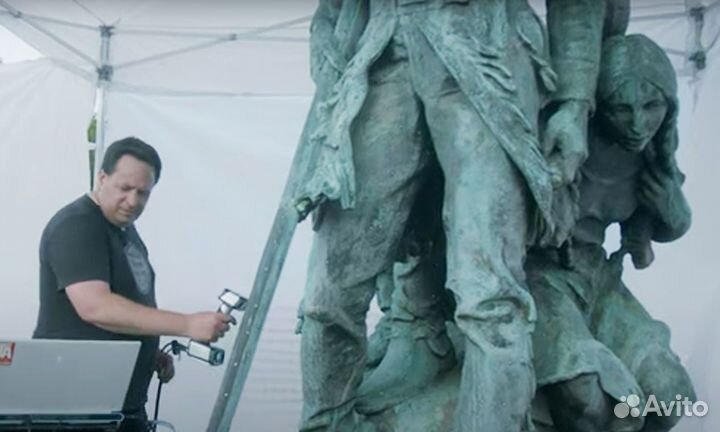 3D сканер, сканирование, фрезеровка копии роботом