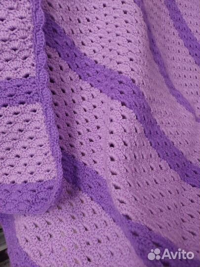 Плед детский вязаный ручная работа