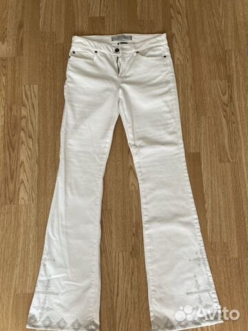 Белые джинсы клеш новые р. S