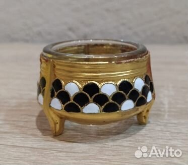 Солонки - мельхиор, эмаль, стекло СССР 60-е года