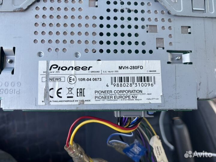 Pioneer mvh 280fd