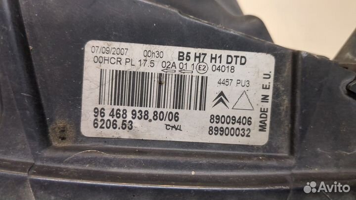 Фара (передняя) правая Citroen C4, 2008