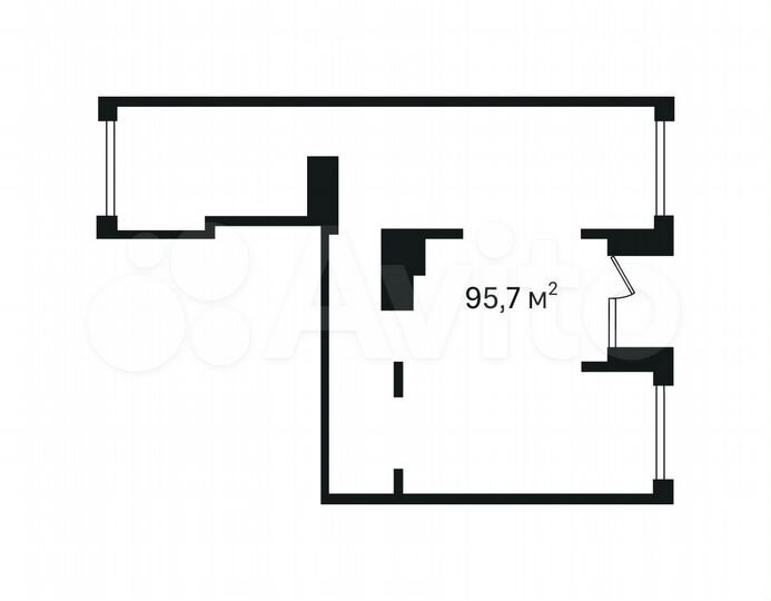 Продам торговое помещение, 95.7 м²