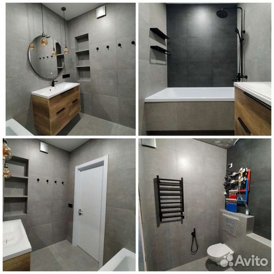 Ремонт ванных туалета санузла под ключ