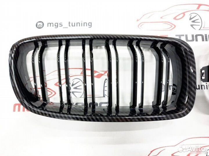 Ноздри BMW 3 серии f30 11-19г Под карбон
