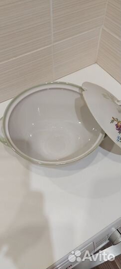 Супница фарфоровая дулево