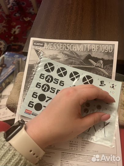 Модель messerschmitt Bf 109D 1:48 academy