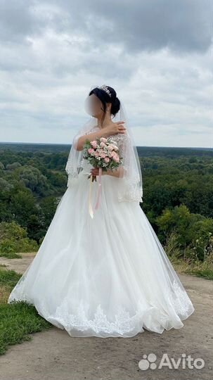 Свадебное платье 42 44 пышное
