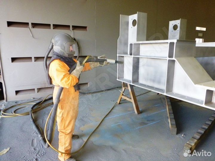 Пескоструйная очистка, мобильный пескоструй