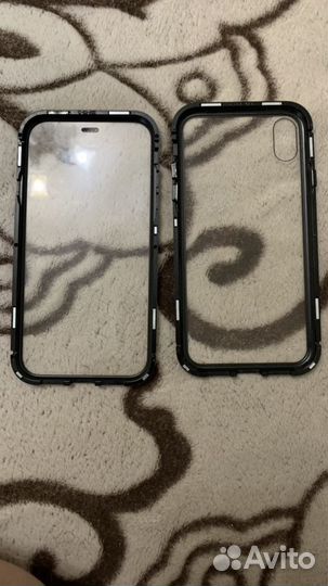 Защитный чехол из стёкла для iPhone XR на магнитах
