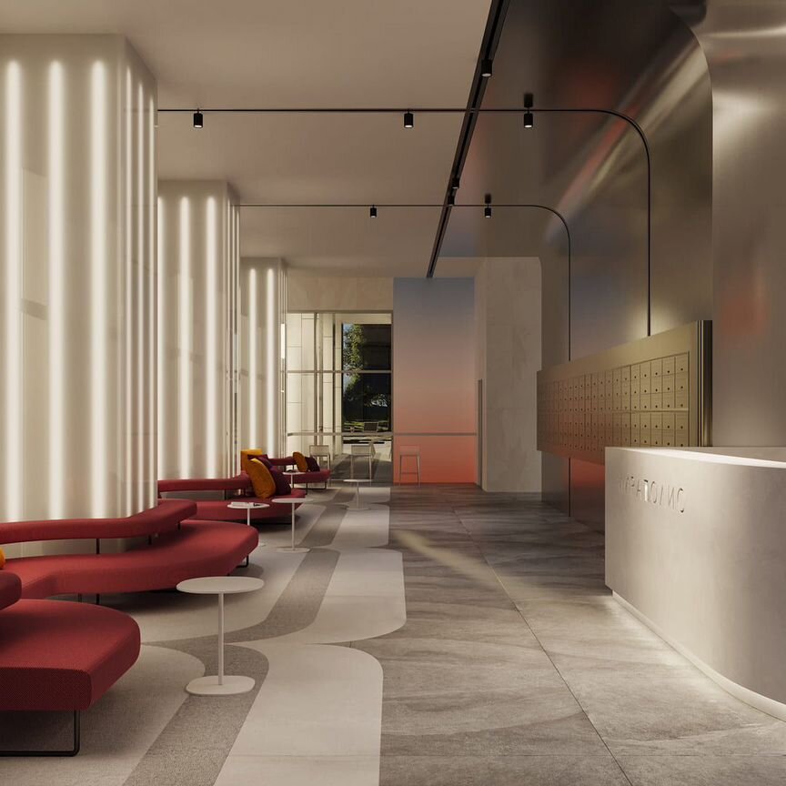 2-к. апартаменты, 45,1 м², 4/35 эт.