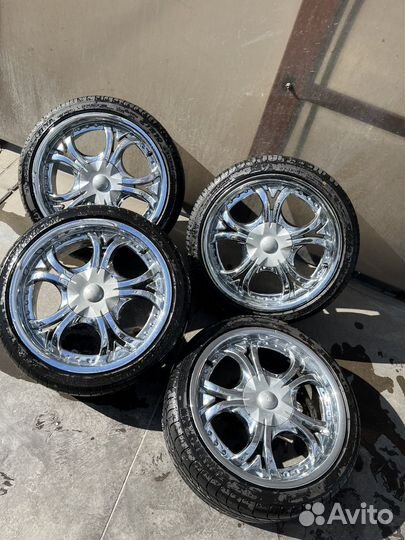 Диски diablo хром и новая резина на ваз LADA r17