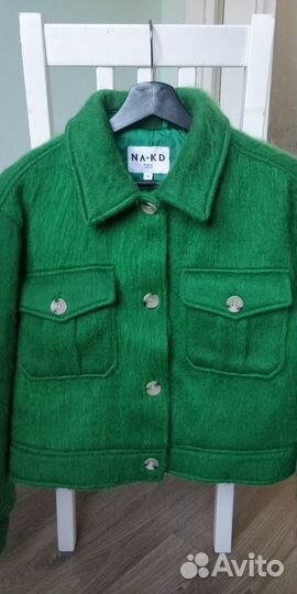 Полупальто женское из смесовой шерсти NA-KD