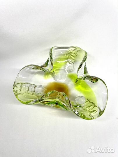 Пепельница Цветное стекло Чехия