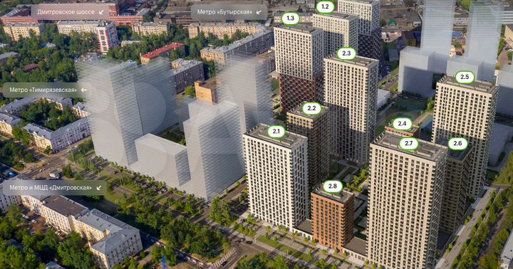 Квартира-студия, 19,8 м², 9/33 эт.