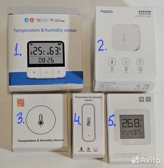 Датчики температуры/влажности wi-fi / zigbee