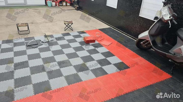 Модульные полы для гаража