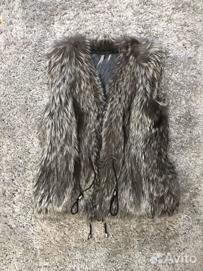 Жилет из чернобурки