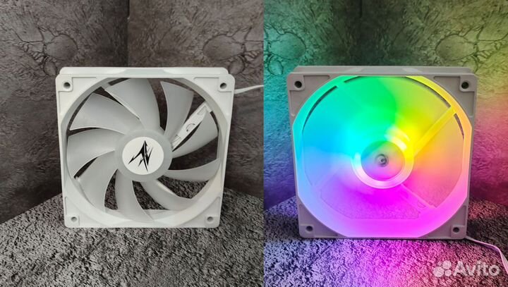 Белые вентиляторы, кулера с подсветкой,Argb
