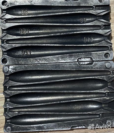 Формы для литья рыболовных грузил