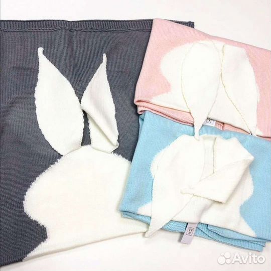 Детский плед-одеяло зайчик /кролик