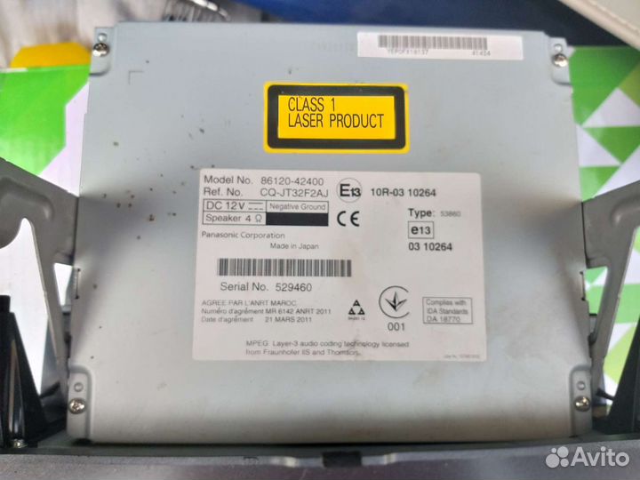 Магнитола от рав-4 оригинал