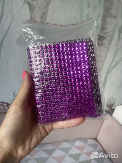 Лента полотно стразовое для рукоделия и творчества