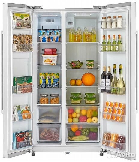 Новый Side-by-Side Midea MRS518SNW1 доставка-гар2г
