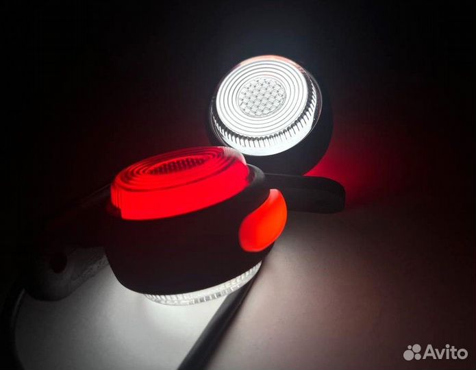 Фонари габаритные неон 12/24V (LED,50 мм, к-т 2шт)