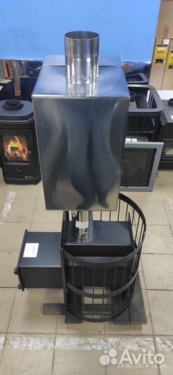 Печь для бани Везувий Скиф Стандарт 16+Бак 55 л