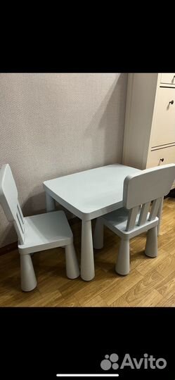 Икеа детский стол и стул