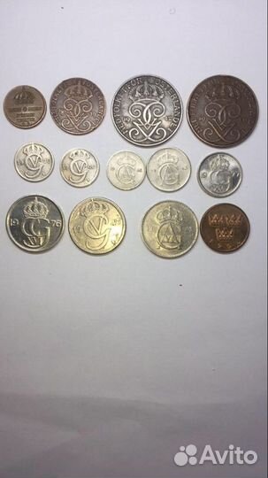 Монеты Швеции