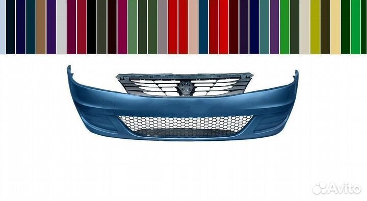 Бампер передний Renault Logan 2010-2014 в цвет