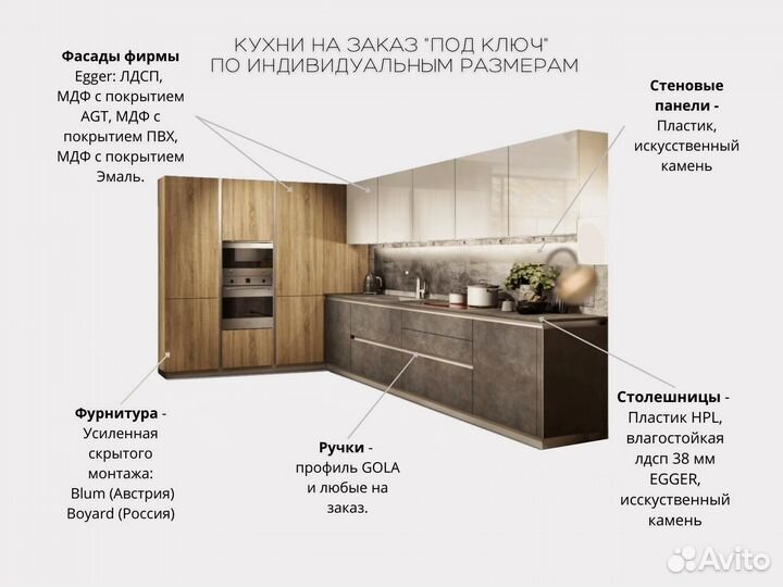 Кухонный гарнитур Сицилия на заказ