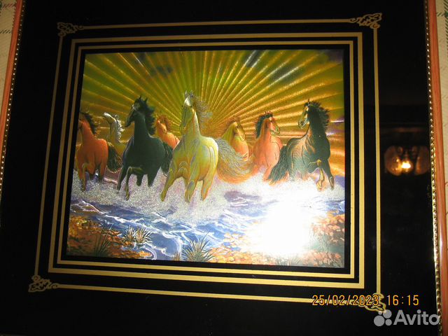 Картина в раме постер