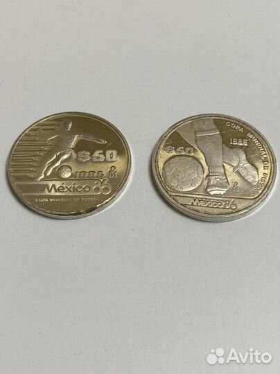 Юбилейные монеты чемпионата мира в Мексике