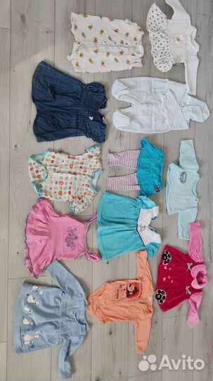 Три пакета Вещей на девочку от 0 до 9 месяцев
