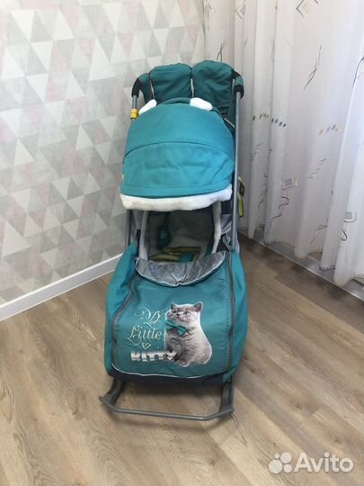 Детские санки коляска бу