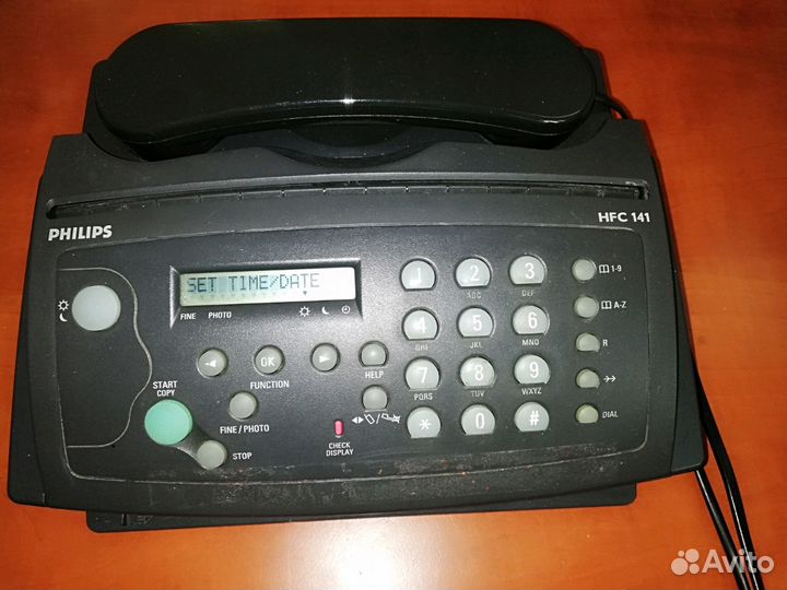 Телефон-факс Philips. Бумага-рулон. Рабочий