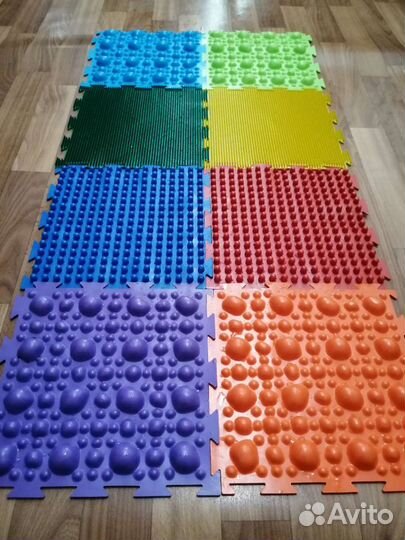 Ортопедический Коврик модульный массажный пазл 8 ш