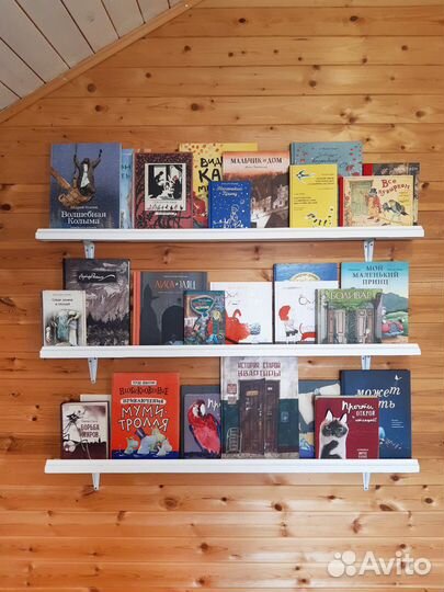 Полки для детских книг. Фронтальное хранение. Торг