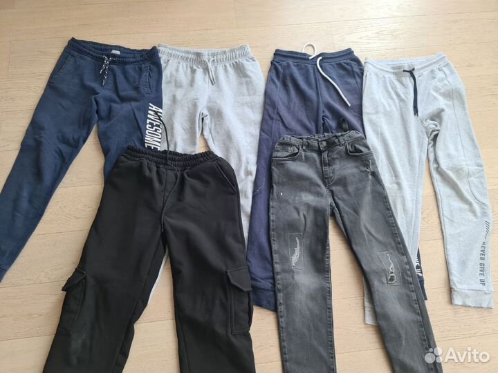 Вещи пакетом на мальчика 140 рост+обувь