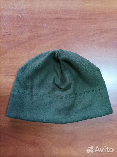 Мужская шапка флисовая хаки