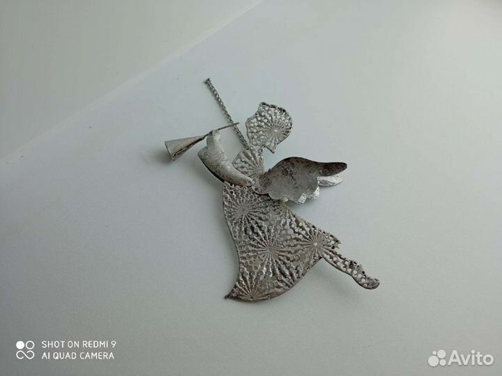 Ангел подвеска металлическая