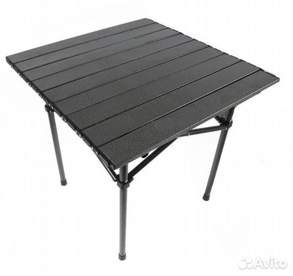 Стол складной реечный чёрный 50х50х50 см
